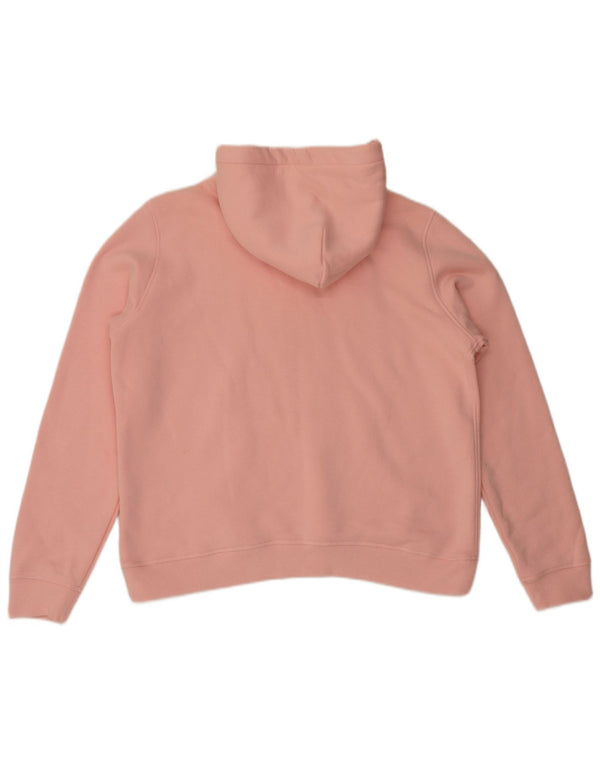 Jack Wills Γυναικείο γραφικό υπερμεγέθη κουκούλα UK 16 μεγάλο ροζ βαμβακερό
