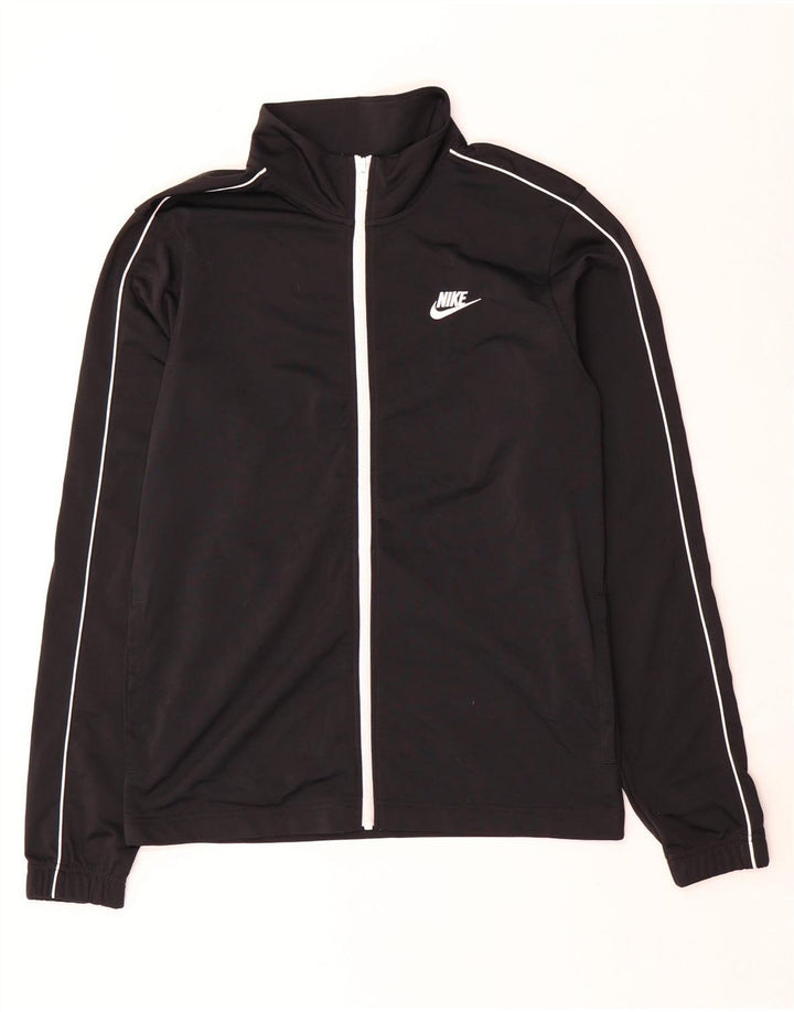 Γυναικεία αθλητική φόρμα NIKE Top Jacket UK 10 Small Black Polyester
