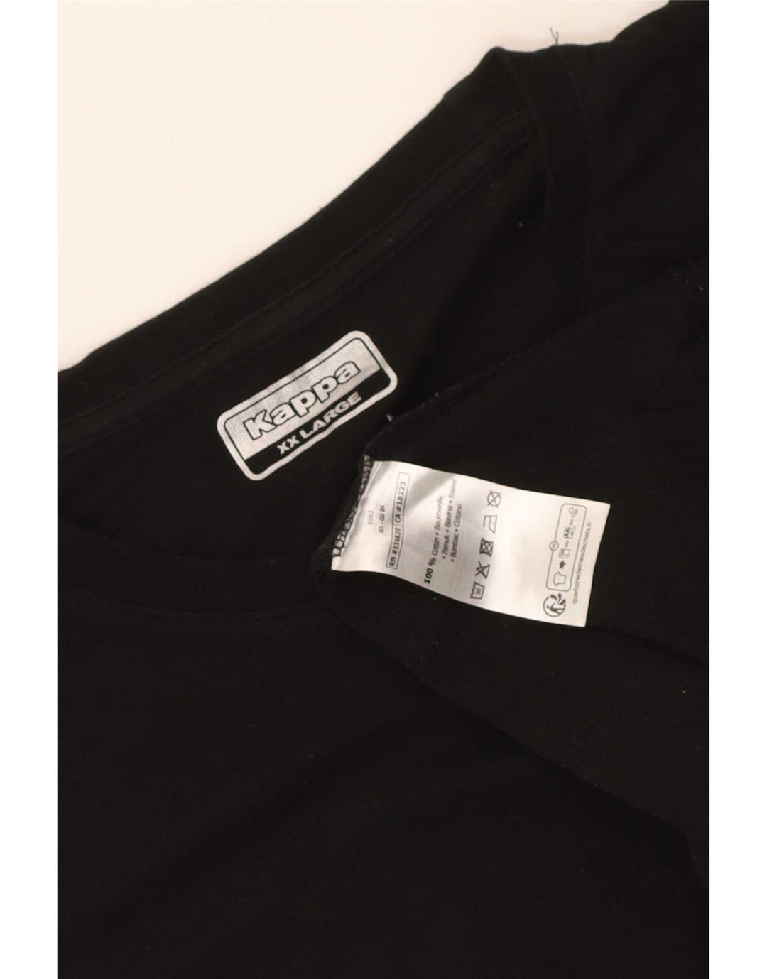 Kappa Ανδρικό T-Shirt Top 2XL Μαύρο βαμβακερό