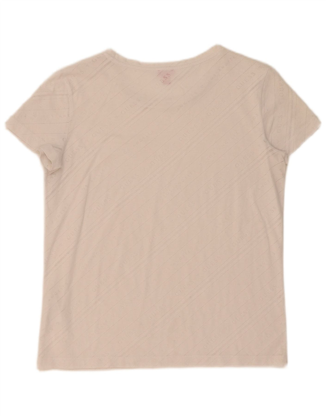 Guess Γυναικείο γραφικό T-Shirt Top 10 Small Off White