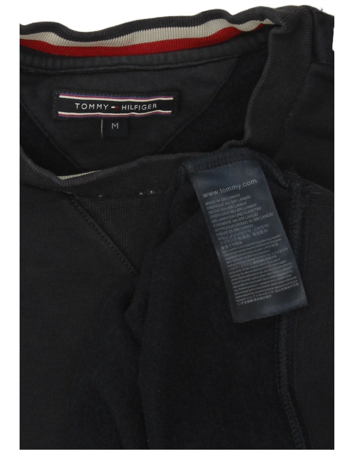 Γραφικό ανδρικό φούτερ Tommy Hilfiger Jumper Medium Navy Blue Cotton