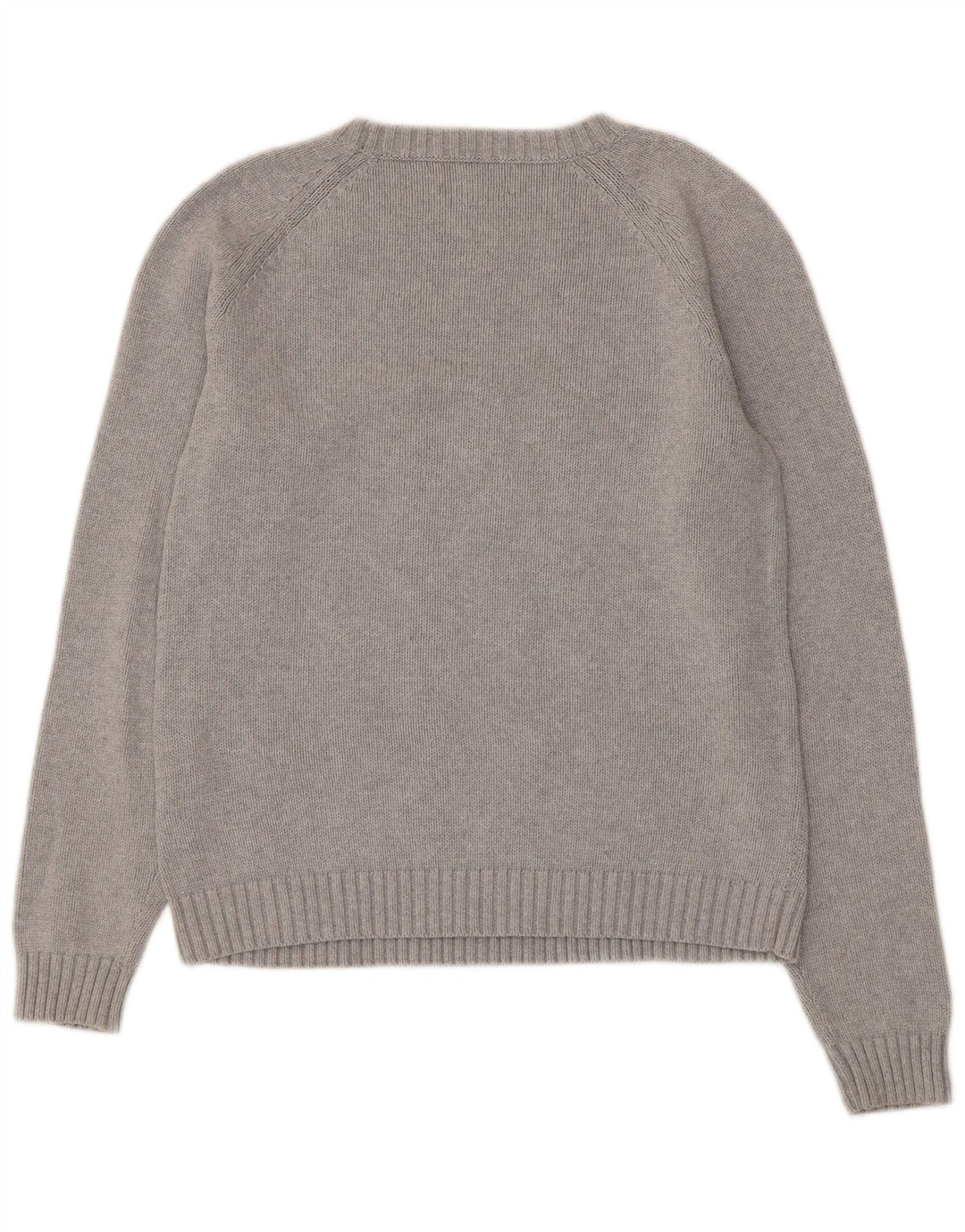 Lands End Womens Drifter Boat Neck Jumper πουλόβερ UK 10/12 Medium Grey