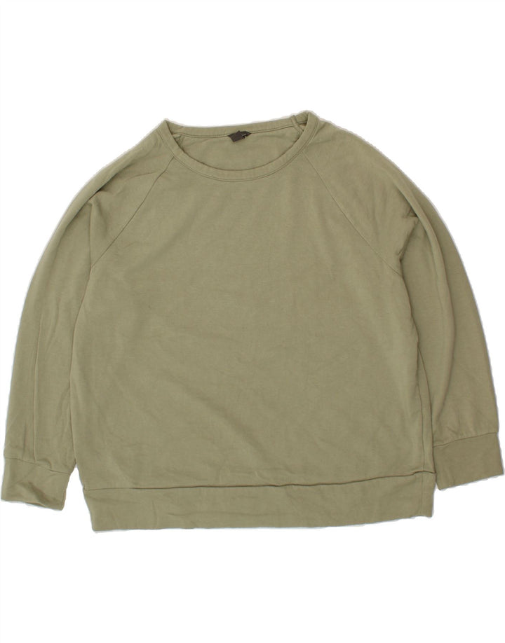 EDDIE BAUER Womens Sweatshirt Jumper UK 20 2XL Green Polyester Vintage Eddie Bauer and Second-Hand Eddie Bauer from Messina Hembry 