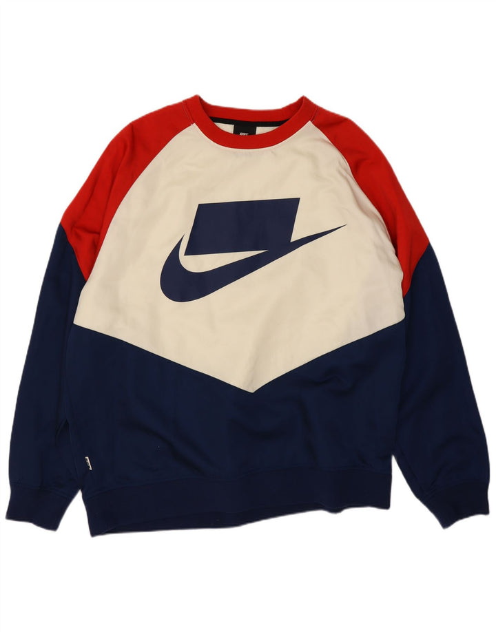 Ανδρικό γραφικό φούτερ Nike Jumper Μεγάλο πολύχρωμο νάιλον χρώματος