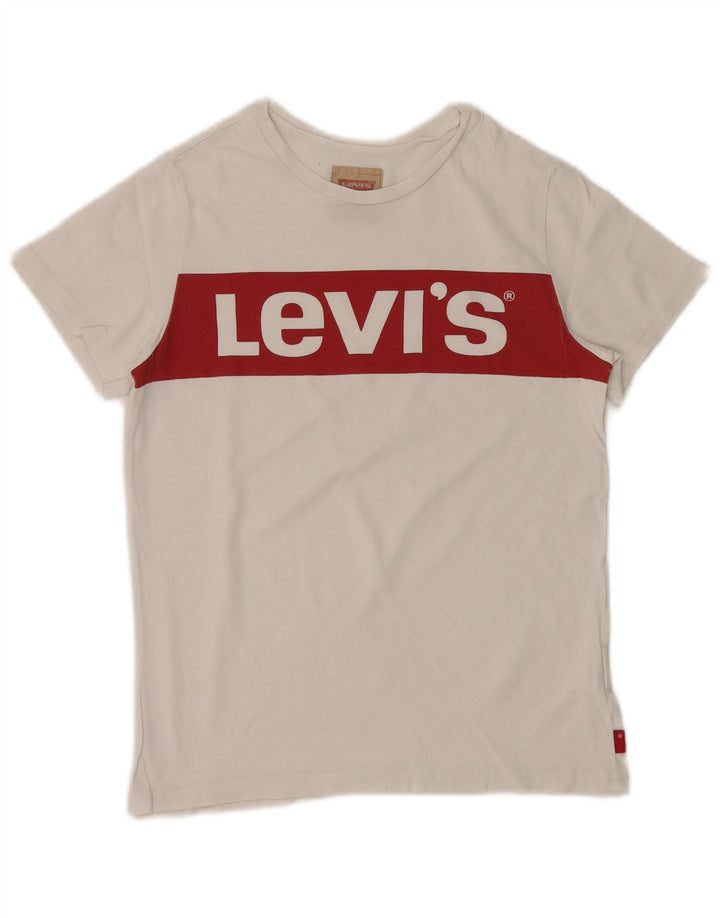 LEVI'S Boys Graphic T-Shirt Top 11-12 Years White