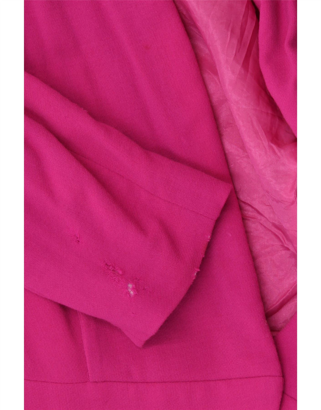 Elegance Γυναικείο Μπλέιζερ Μπουφάν UK 14 Μεσαίο Ροζ Μαλλί