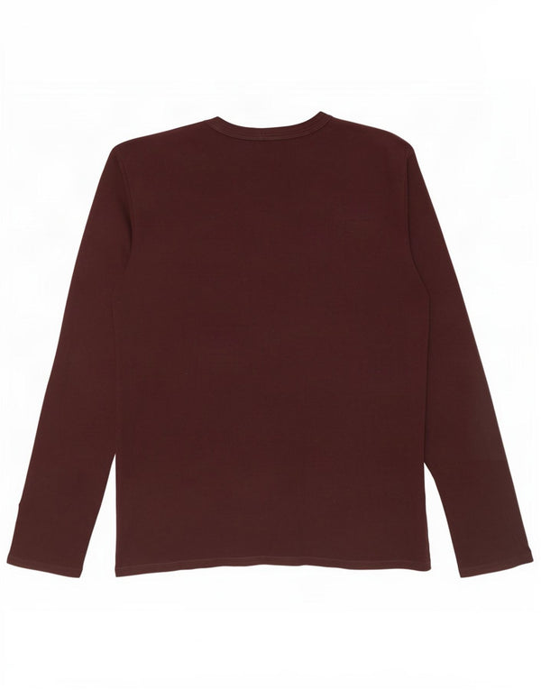Benetton Γυναικείο τοπ μακρυμάνικο UK 18 XL καφέ βαμβακερό
