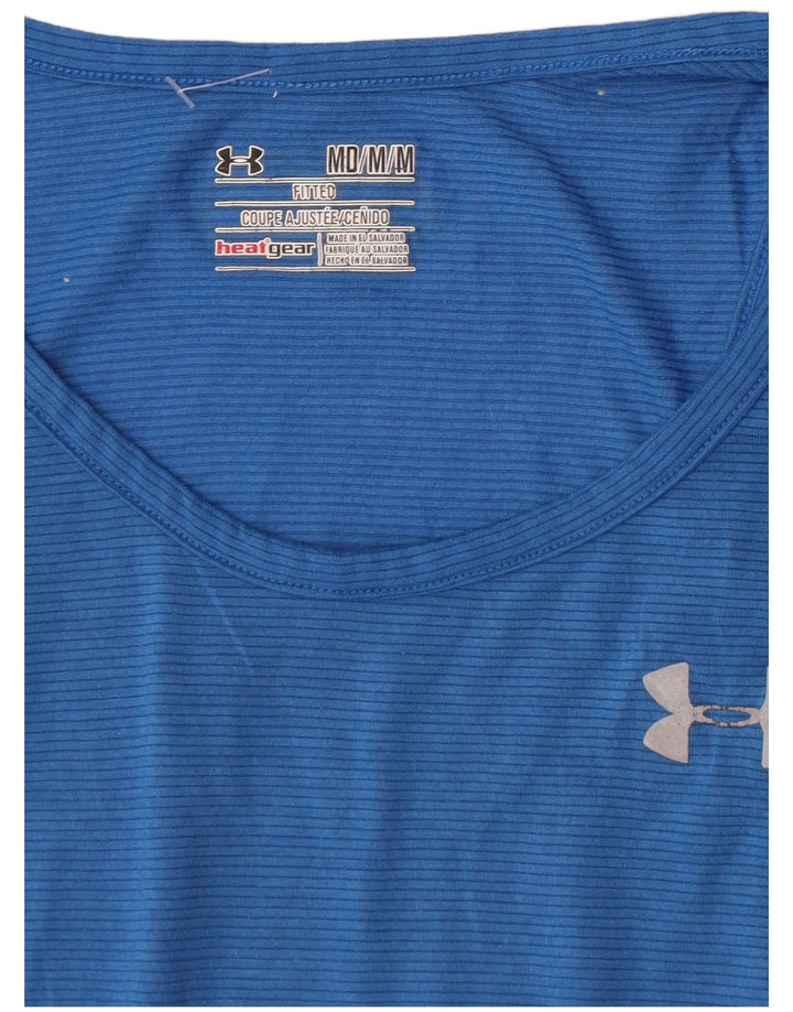 Ανδρικό φανελάκι Under Armour Heat Gear Top Medium Blue Pinstripe