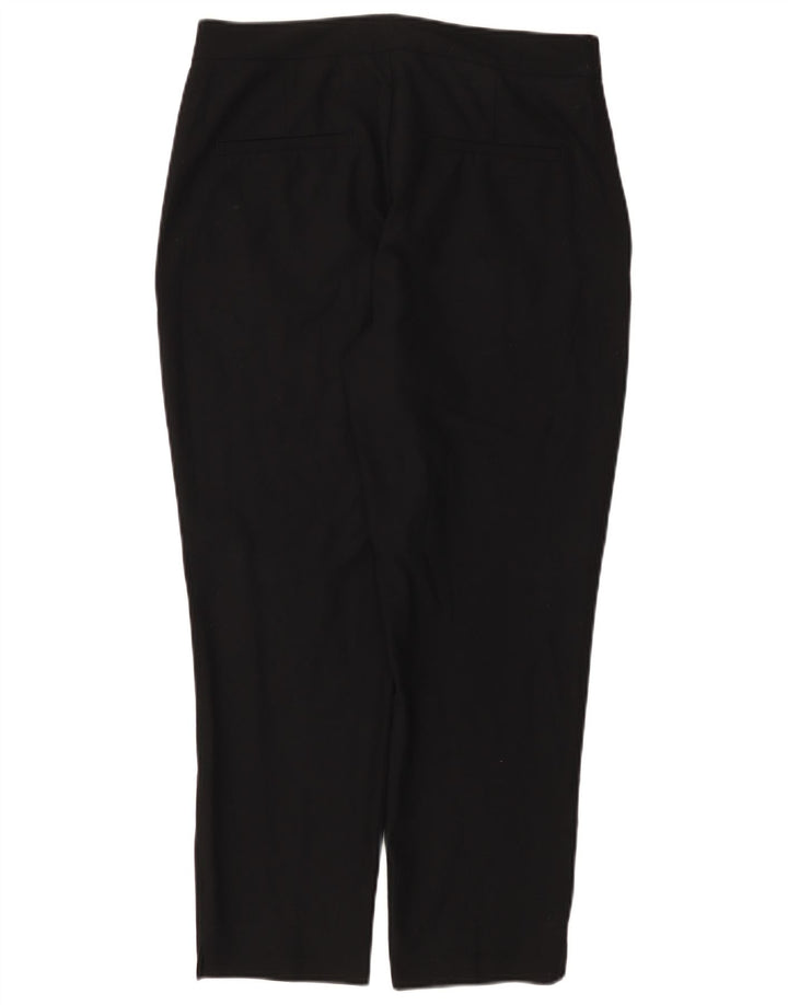 Zara Γυναικείο Slim Cropped Παντελόνι US 8 Medium W30 L25 Black Polyester