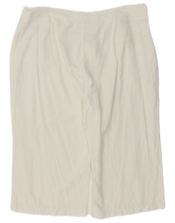 Marks & Spencer Γυναικεία σορτς βερμούδα UK 18 XL W38 Λευκό Λευκό