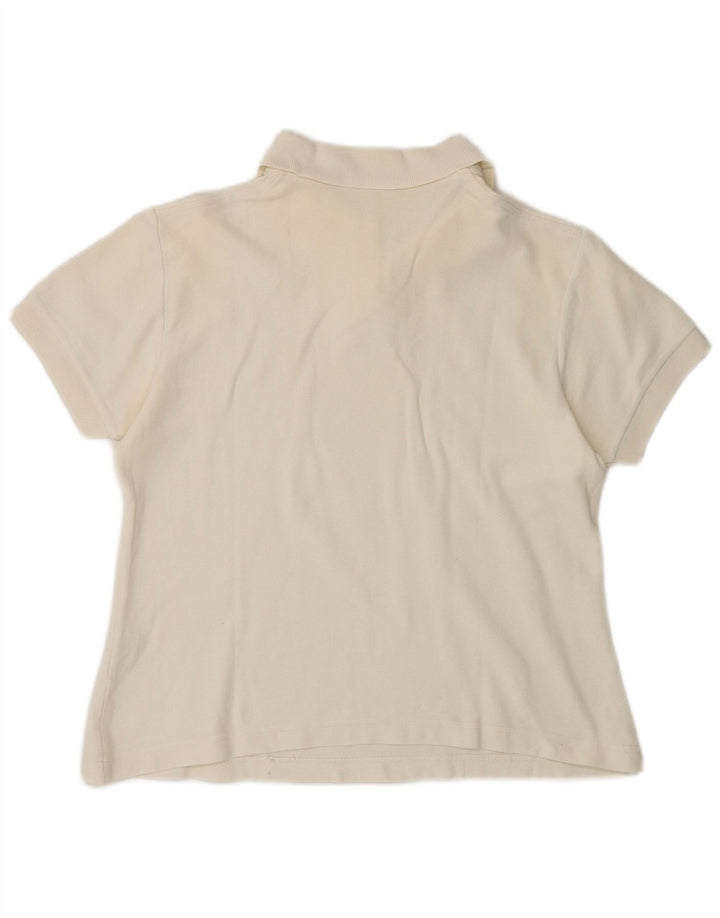 Fila Γυναικείο Πόλο Μπλουζάκι IT 46 Large Off White