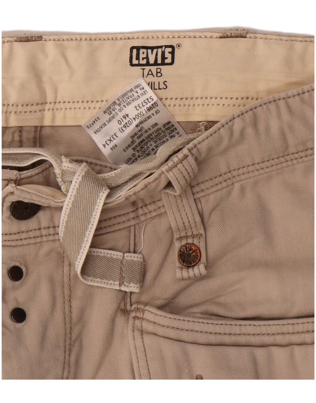 Ανδρικό παντελόνι Levi's Straight Cargo W33 L34 Μπεζ βαμβακερό