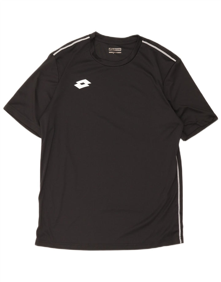 Ανδρικό T-Shirt Lotto Top Large Μαύρο Πολυεστέρας