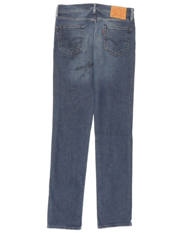 Levi's Mens 511 Slim Jeans W30 L34 Blue Cotton
