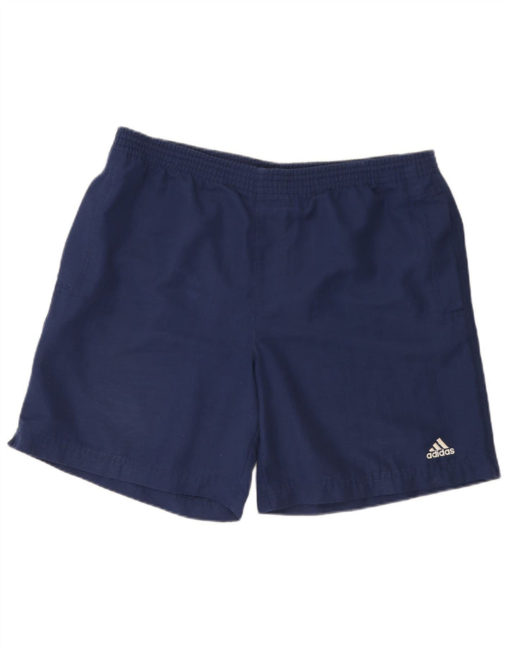 Ανδρικό αθλητικό σορτς Adidas μεγάλο μπλε ναυτικό πολυεστέρα