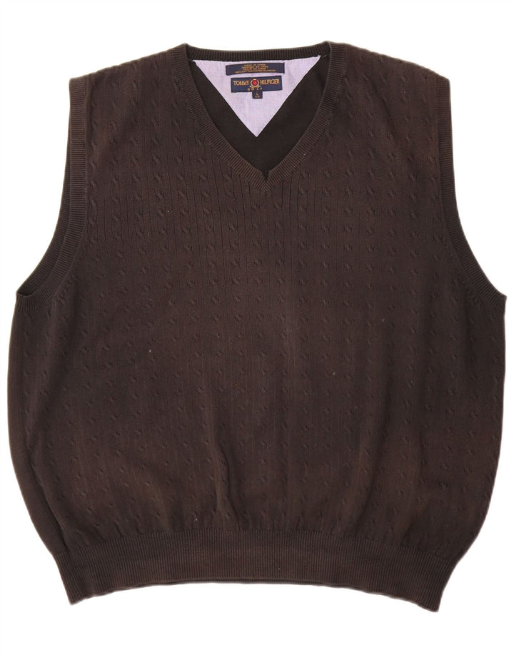 Ανδρικό γιλέκο Tommy Hilfiger Tank Top Large μαύρο βαμβακερό