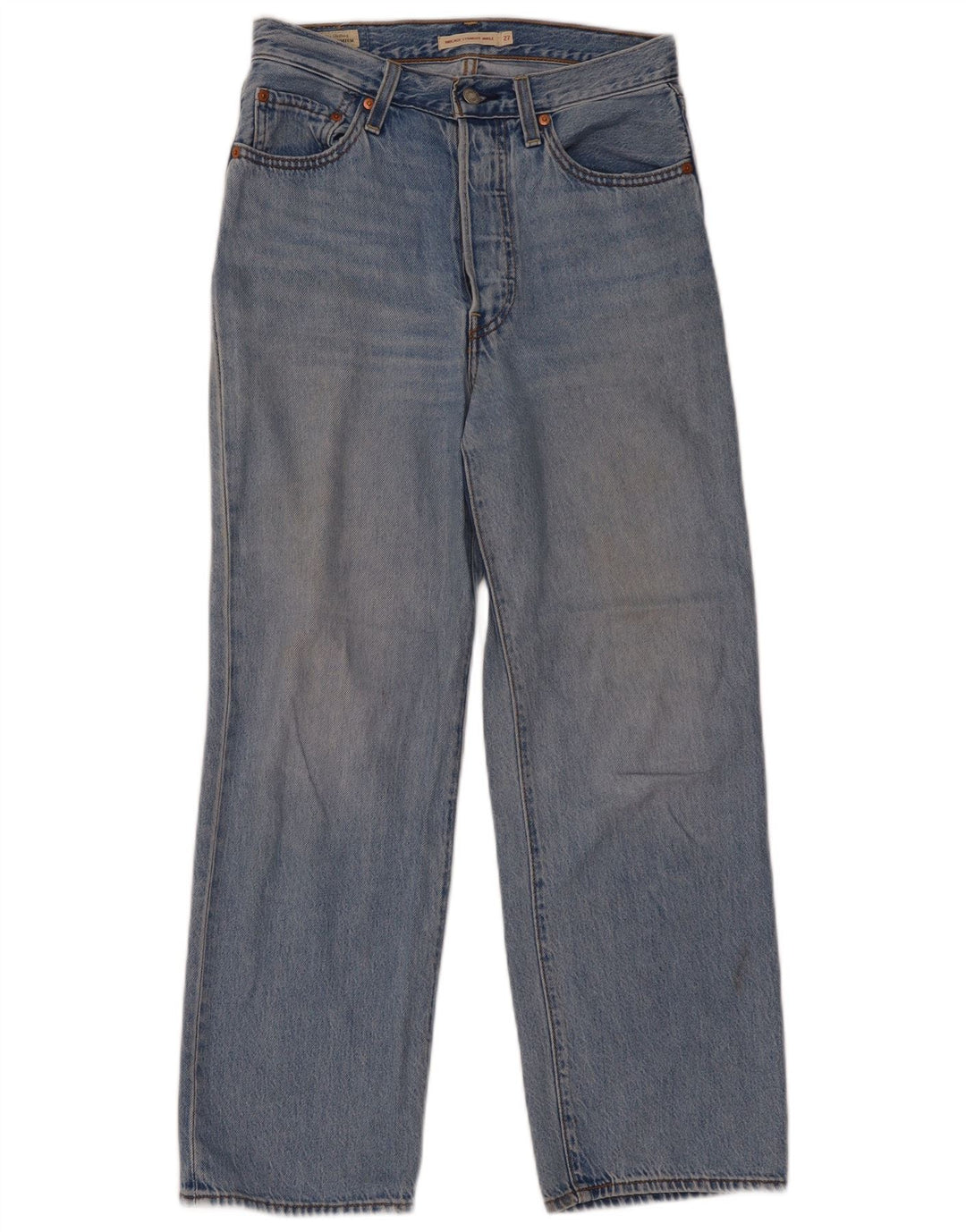 LEVI'S Γυναικείο Ribcage Straight Jeans W27 L27 Μπλε βαμβακερό