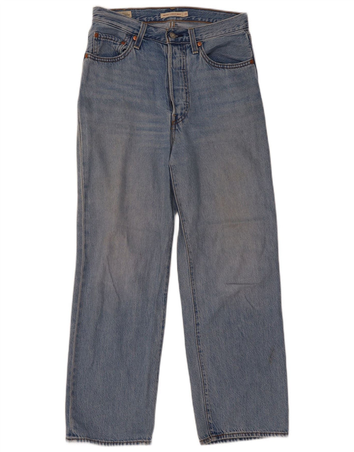 LEVI'S Γυναικείο Ribcage Straight Jeans W27 L27 Μπλε βαμβακερό