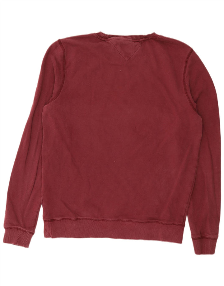 Ανδρικό φούτερ Tommy Hilfiger Jumper μεγάλο μπορντό βαμβακερό
