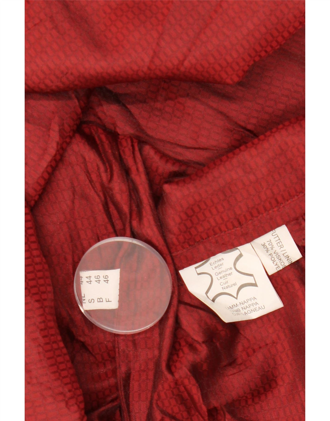 VINTAGE Γυναικείο Δερμάτινο Μπουφάν EU 46 XL Δερμάτινο μπορντό