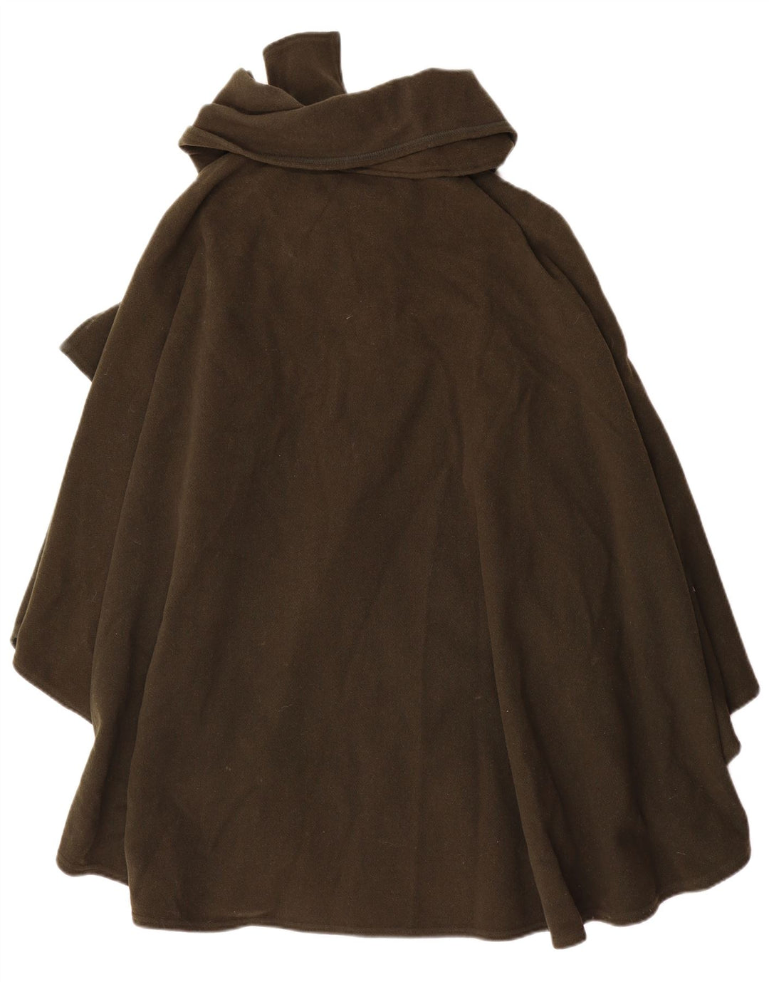 Alba Fornari Γυναικείο Παλτό Poncho One Size Μαλλί χακί
