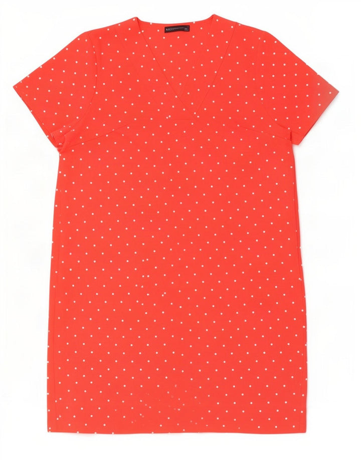 Marks & Spencer Γυναικείο φόρεμα Shift UK 18 XL Pink Pot Polyester