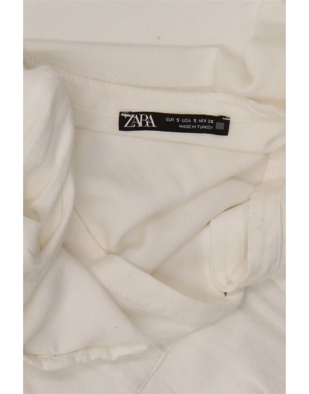 Zara Γυναικεία Μπλούζα UK 10 Small White