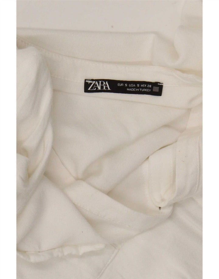 Zara Γυναικεία Μπλούζα UK 10 Small White