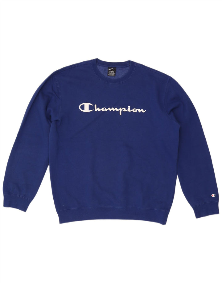 Ανδρική γραφική μπλούζα Champion Jumper XL Blue Cotton