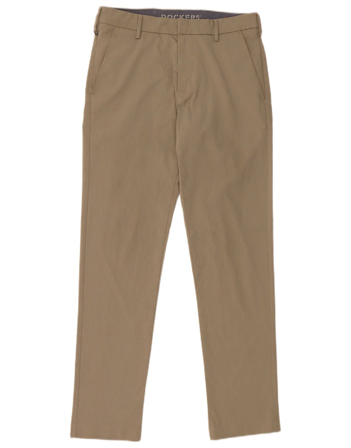 Dockers Mens Slim Chino Παντελόνι W29 L32 Beige Polyester