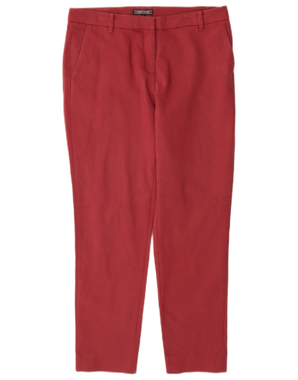 Tommy Hilfiger Γυναικείο Slim παντελόνι Chino US 10 Large W30 L28 Burgundy