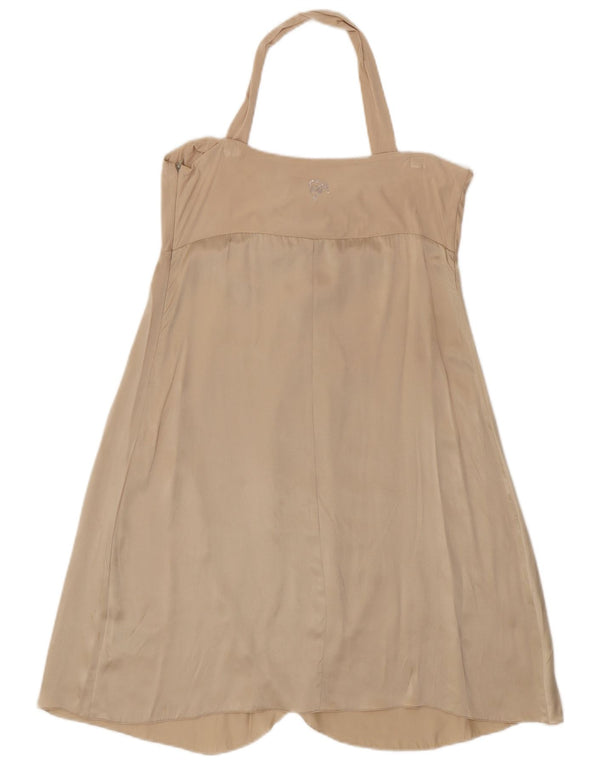 Guess By Marciano Γυναικείο Φόρεμα Κάλτης IT 46 Μεγάλο Μπεζ Μεταξωτό