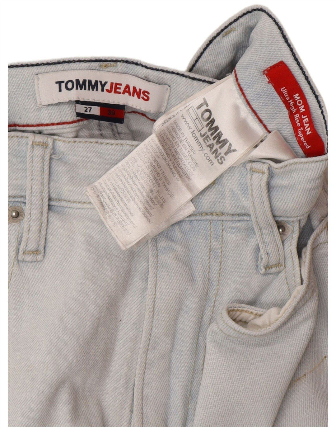 Tommy Hilfiger Γυναικείο τζιν κωνικό W27 L25 Μπλε βαμβακερό