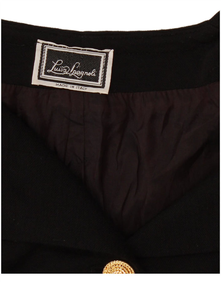 Luisa Spagnoli Γυναικείο σακάκι 5 κουμπιών UK 12 Medium Black