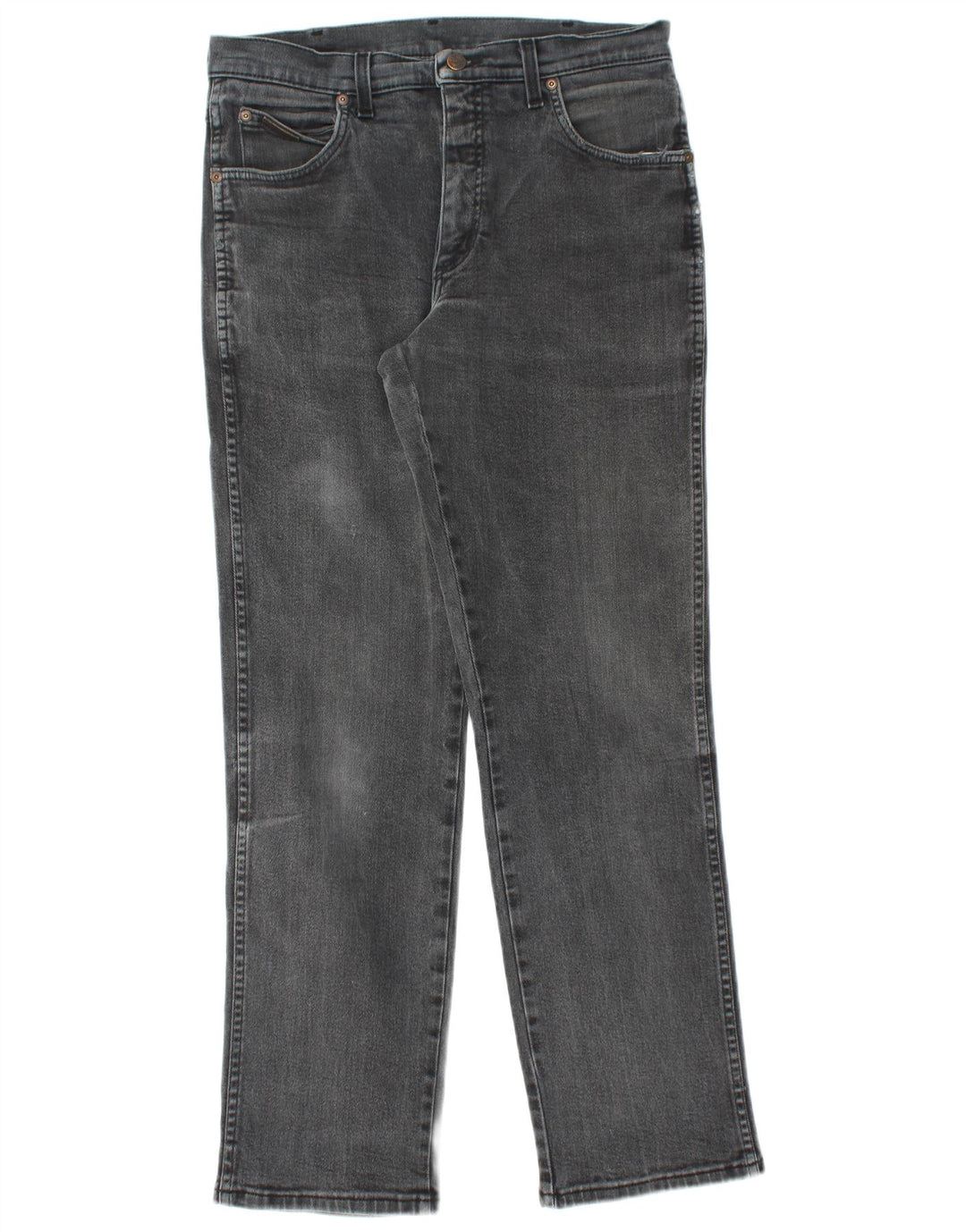 WRANGLER Ανδρικό Texas Stretch Straight Jeans W33 L32 Μαύρο βαμβακερό