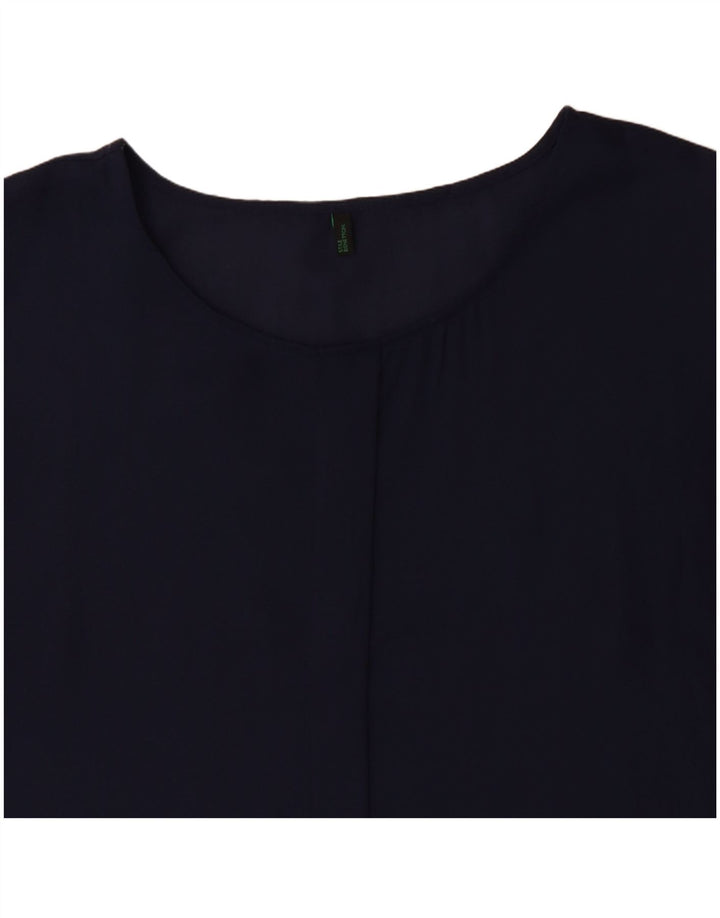 BENETTON Γυναικείο τουνίκ Φόρεμα UK 14 Medium Navy Blue