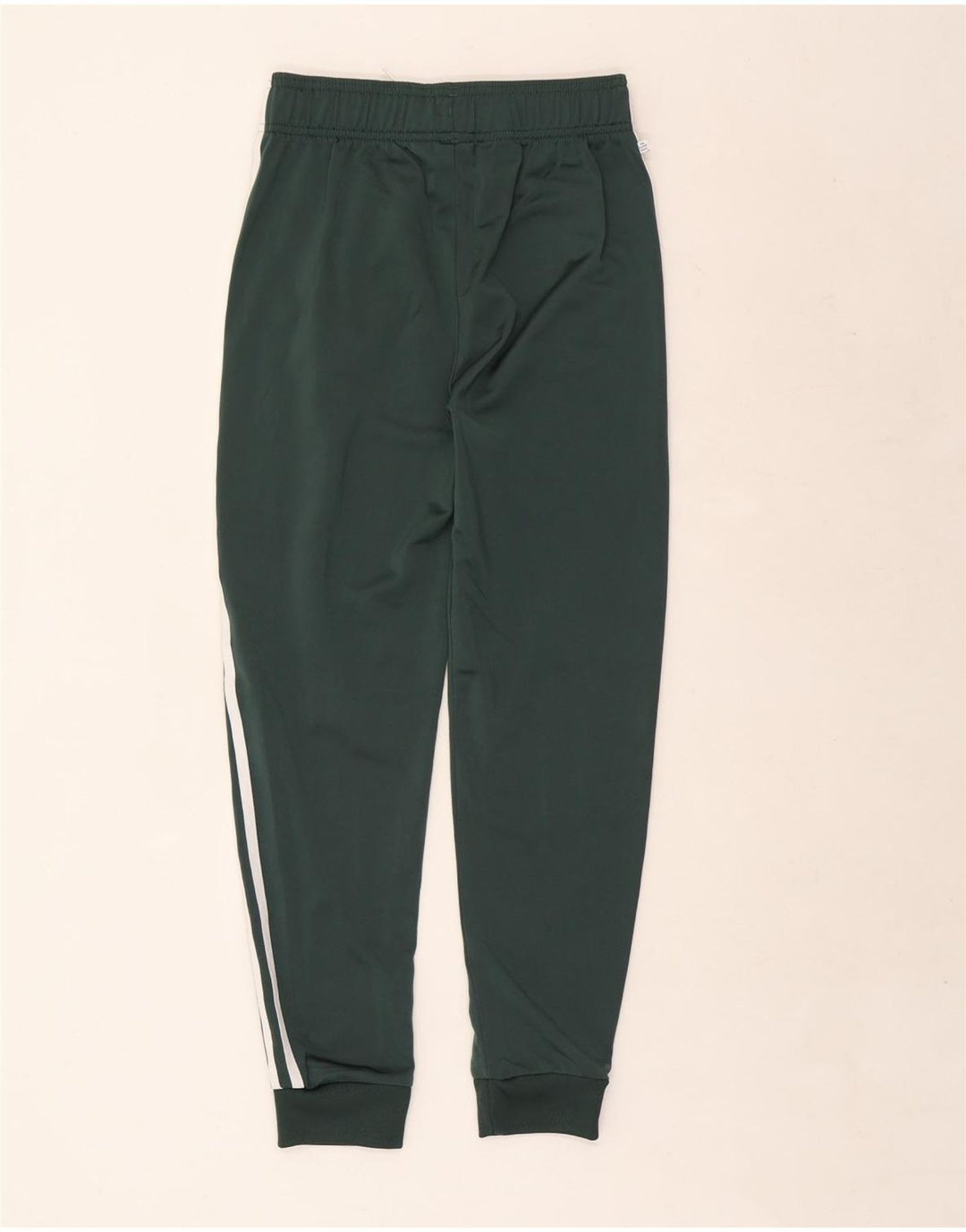 Adidas Boys Tracksuit Trousers Joggers 12-13 Years Green Polyester