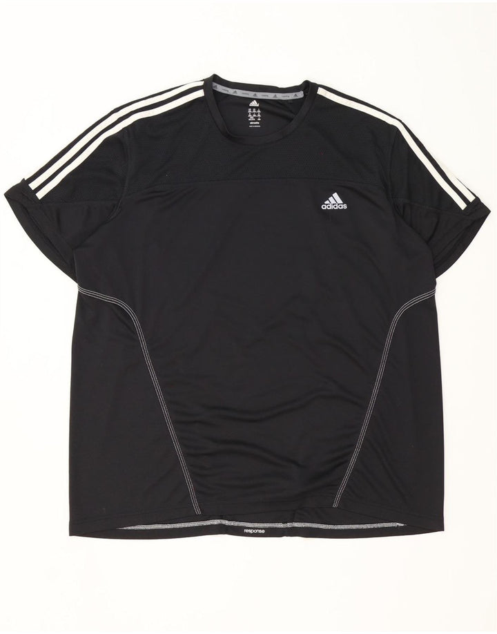 Adidas Ανδρικό T-Shirt Climalite Top 2XL Μαύρο Πολυεστέρας