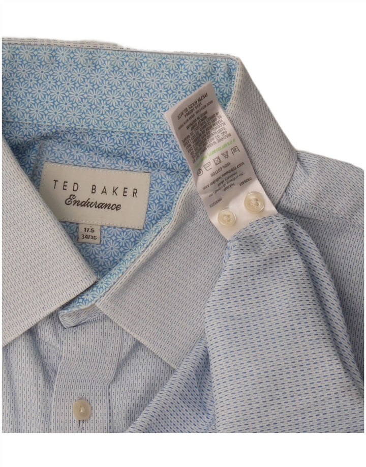 Ανδρικό πουκάμισο Ted Baker, μέγεθος 17 1/2 XL, βαμβακερό με μπλε στίγματα