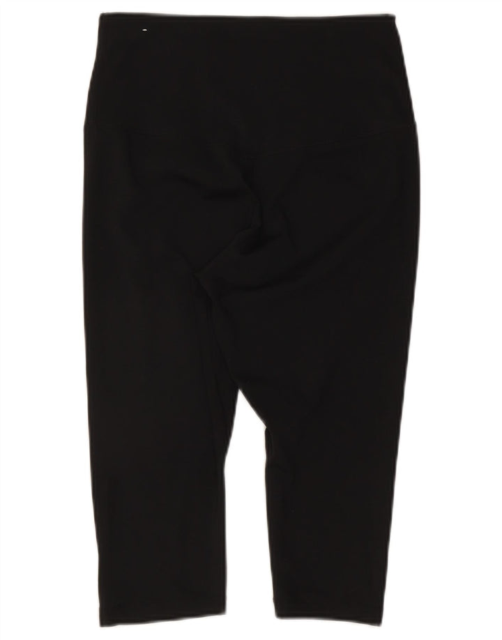Γυναικεία κολάν Nike Dri Fit Capri UK 12 μεσαίου μαύρου πολυεστέρα