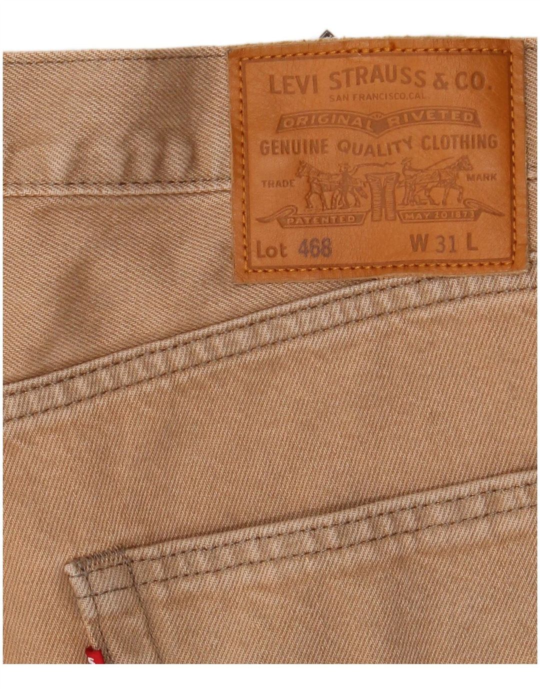 Ανδρικό τζιν σορτς Levi's W31 Βαμβακερό μεσαίο μπεζ