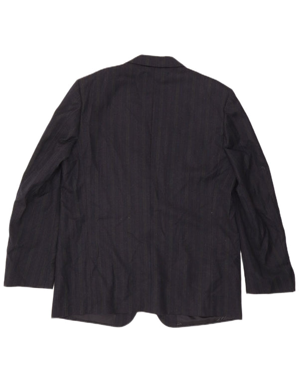 Pierre Cardin Ανδρικό σακάκι με 2 κουμπιά σακάκι IT 58 4XL Navy Blue Pinstripe