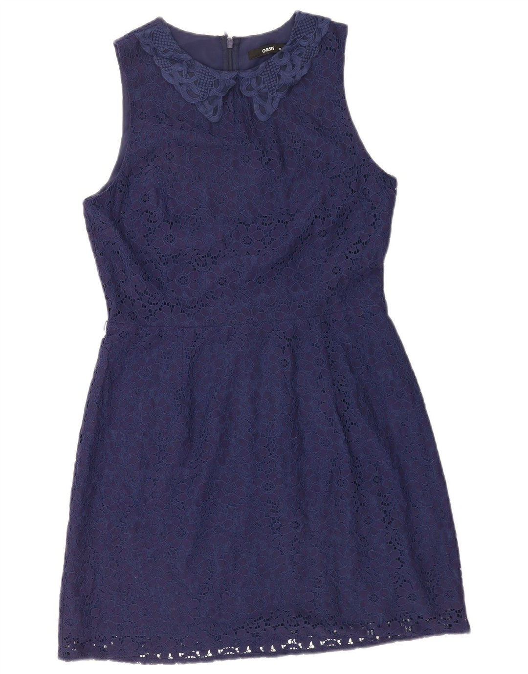 Γυναικείο αμάνικο φόρεμα Oasis A-Line UK 12 Medium Navy Blue Polyamide
