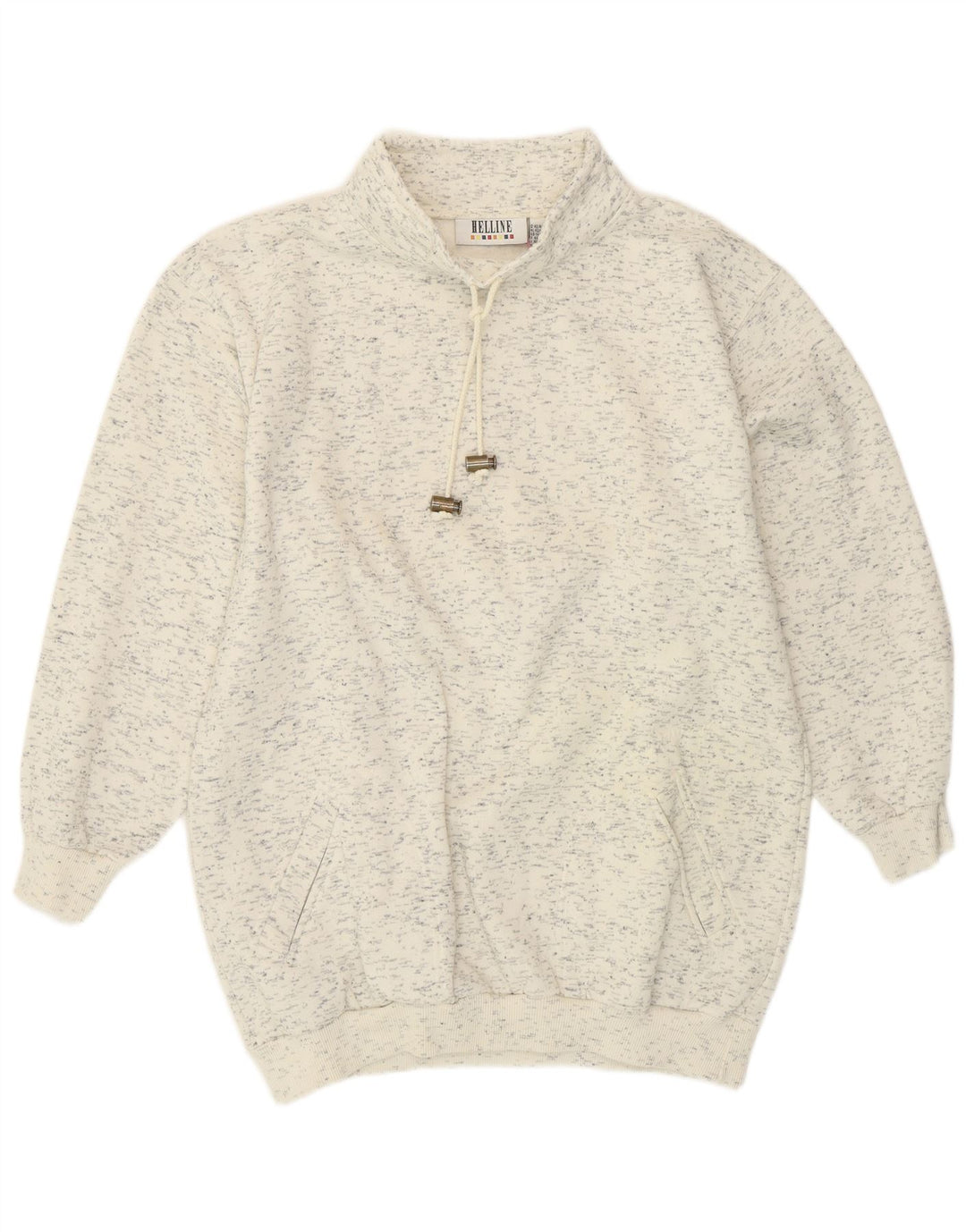 HELLINE Γυναικεία φούτερ Jumper UK 16/18 XL Λευκό βαμβακερό