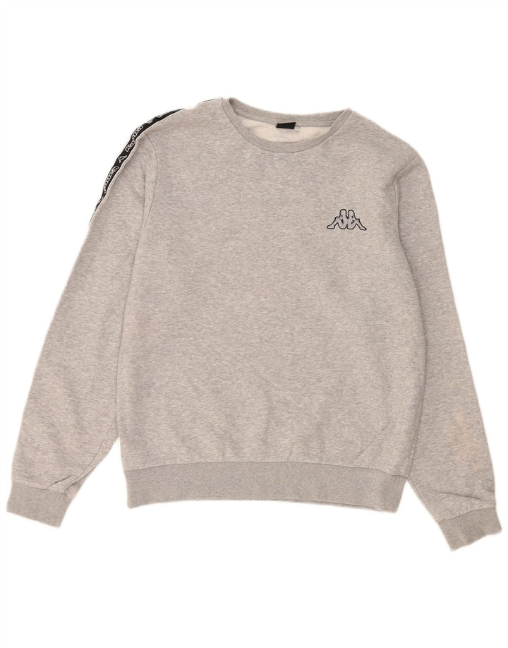 Ανδρικό γραφικό φούτερ KAPPA Jumper μεγάλο γκρι βαμβακερό