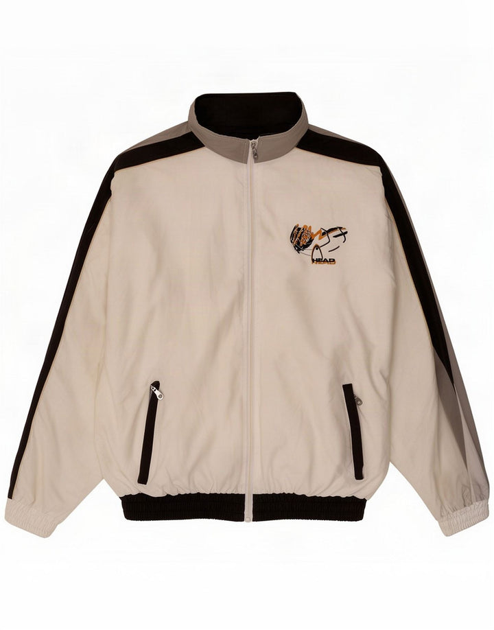 HEAD Ανδρική φόρμα γραφικής φόρμας Top Jacket Large White Colorblock Polyester