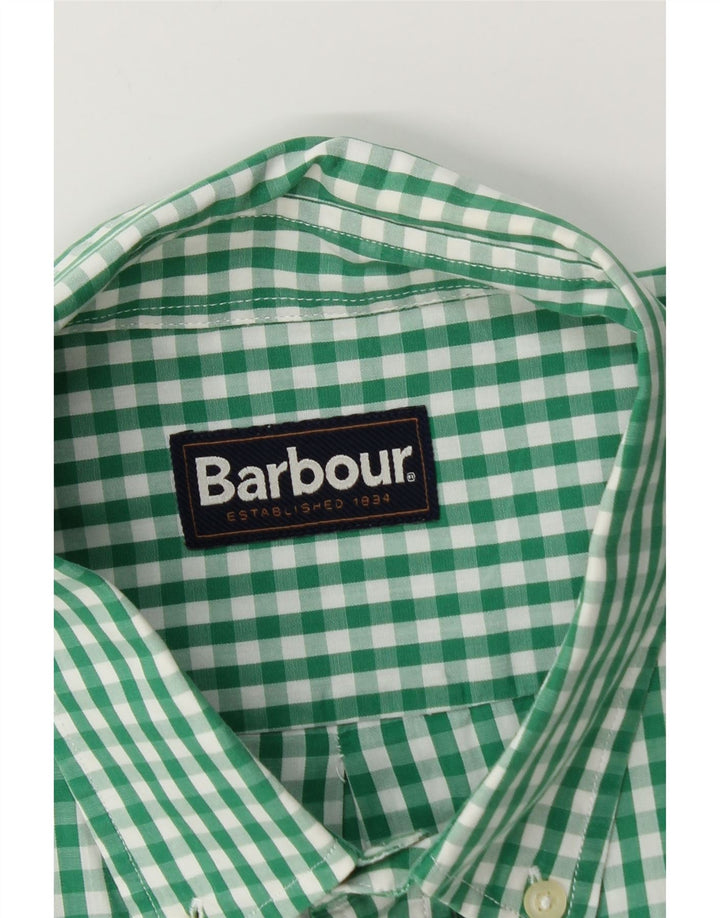 Ανδρικό πουκάμισο Barbour με μεγάλο πράσινο Gingham