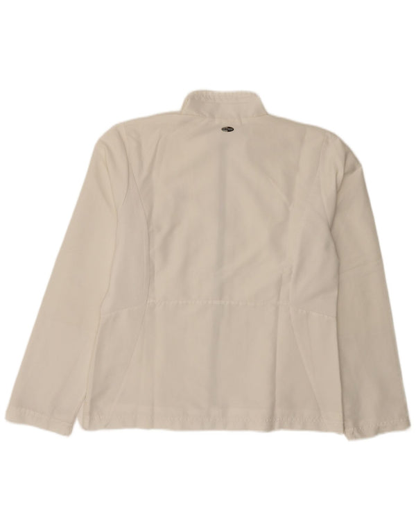 Γυναικεία αθλητική φόρμα Adidas Top Jacket UK 14 Medium White Polyester