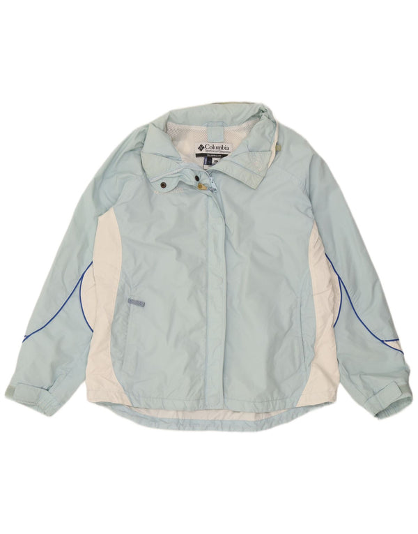 Columbia Γυναικείο μπουφάν βροχής UK 18 XL Blue Colorblock Nylon