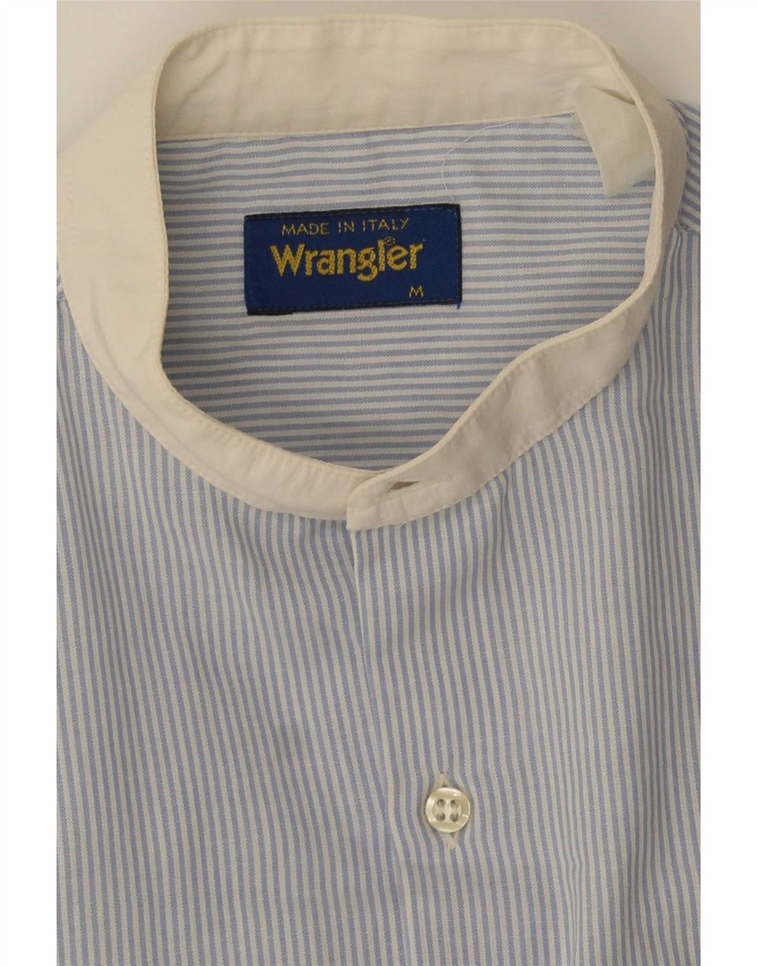 Ανδρικό κοντομάνικο πουκάμισο Wrangler με μεσαίο μπλε ριγέ